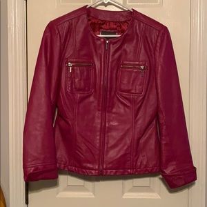 Not Available Leather jacket